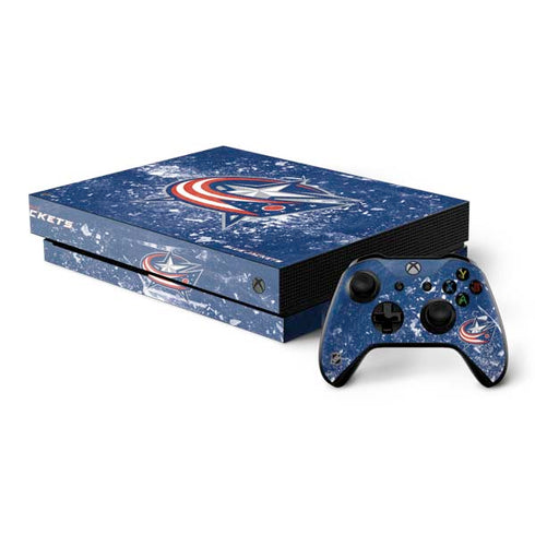 NHL Columbus Blue Jackets Frozen Xbox One X Bundle Skin