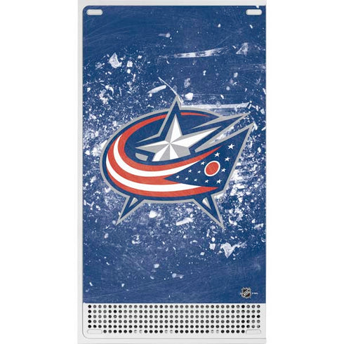 NHL Columbus Blue Jackets Frozen Xbox Series S Console Skin