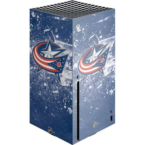 NHL Columbus Blue Jackets Frozen Xbox Series X Console Skin