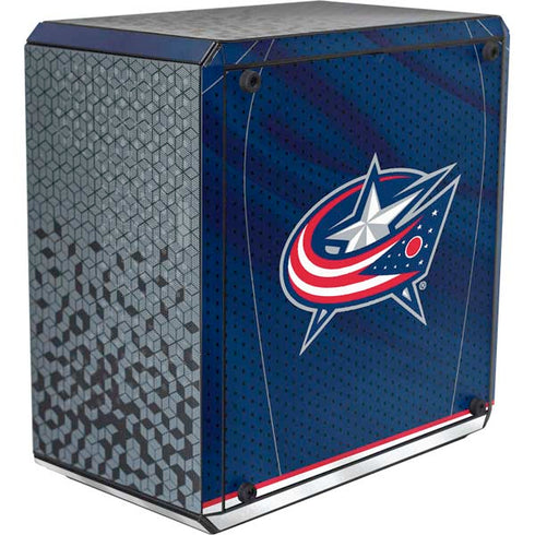 NHL Columbus Blue Jackets Jersey Cooler Master MasterBox Q300L Mini Tower Skin