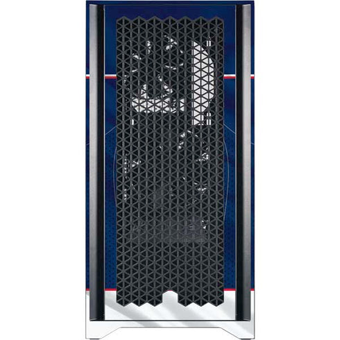 NHL Columbus Blue Jackets Jersey Corsair 4000D Tempered Glass Mid-Tower ATX Case Skin
