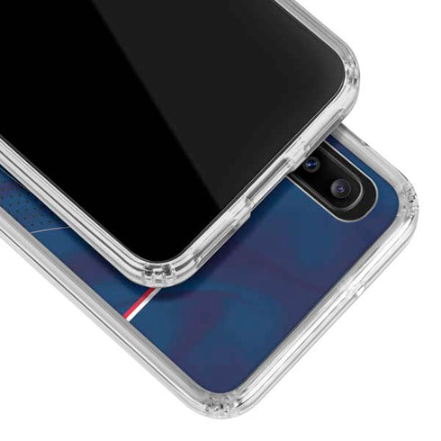 NHL Columbus Blue Jackets Jersey Galaxy A30 Clear Case