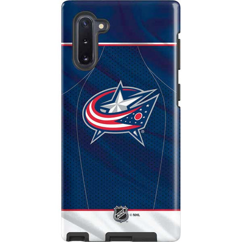 NHL Columbus Blue Jackets Jersey Galaxy Note 10 Pro Case