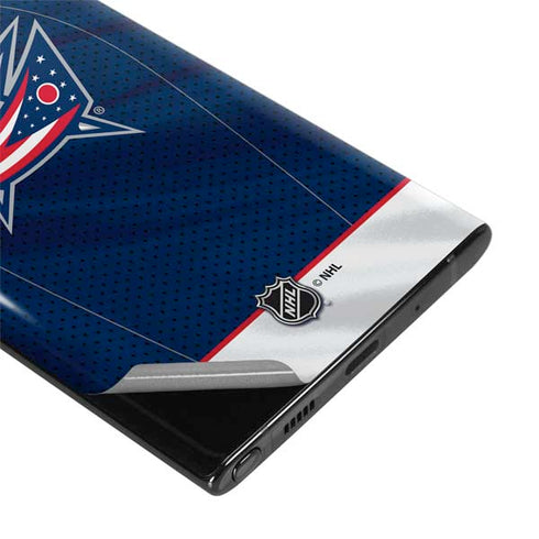 NHL Columbus Blue Jackets Jersey Galaxy Note 10 Skin
