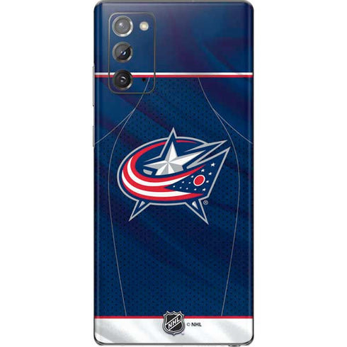 NHL Columbus Blue Jackets Jersey Galaxy Note20 5G Skin