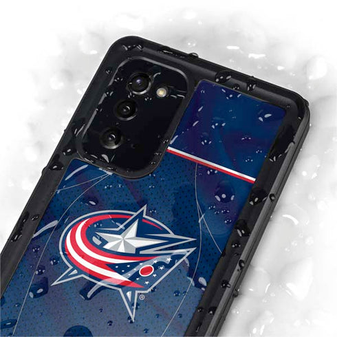 NHL Columbus Blue Jackets Jersey Galaxy Note20 5G Waterproof Case