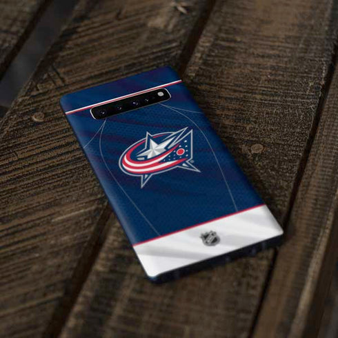 NHL Columbus Blue Jackets Jersey Galaxy S10 Plus Skin