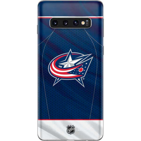 NHL Columbus Blue Jackets Jersey Galaxy S10 Skin