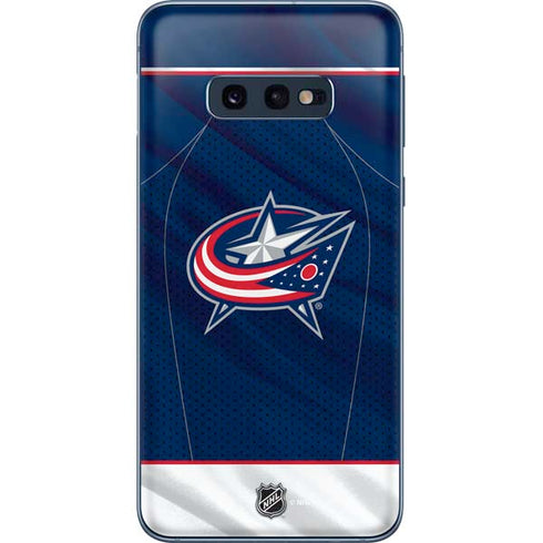 NHL Columbus Blue Jackets Jersey Galaxy S10e Skin