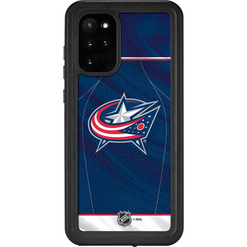 NHL Columbus Blue Jackets Jersey Galaxy S20 Plus Waterproof Case