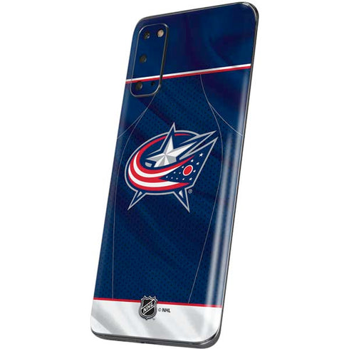 NHL Columbus Blue Jackets Jersey Galaxy S20 Skin