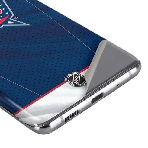 NHL Columbus Blue Jackets Jersey Galaxy S20 Skin