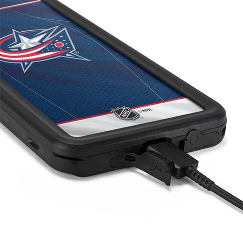 NHL Columbus Blue Jackets Jersey Galaxy S20 Waterproof Case
