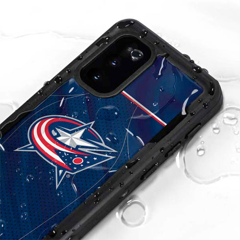 NHL Columbus Blue Jackets Jersey Galaxy S20 Waterproof Case
