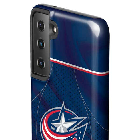 NHL Columbus Blue Jackets Jersey Galaxy S21 FE Pro Case