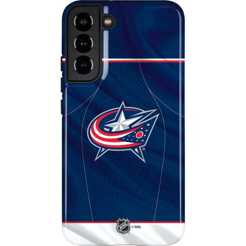 NHL Columbus Blue Jackets Jersey Galaxy S22 Plus Pro Case
