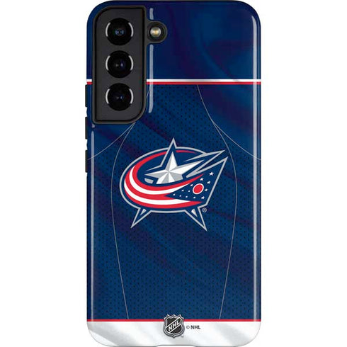 NHL Columbus Blue Jackets Jersey Galaxy S22 Pro Case