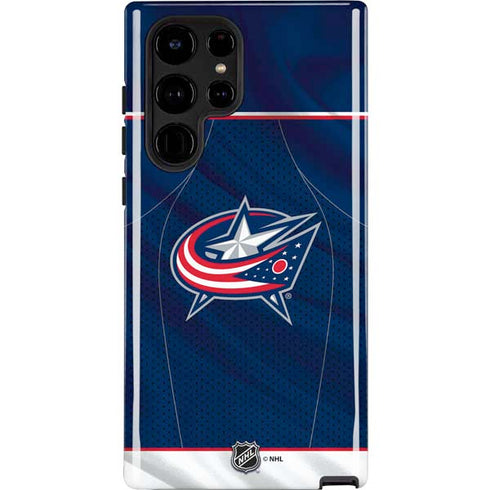 NHL Columbus Blue Jackets Jersey Galaxy S22 Ultra Pro Case