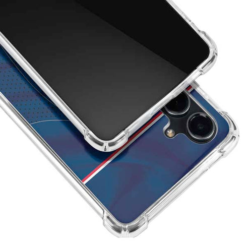 NHL Columbus Blue Jackets Jersey Galaxy S23 FE Clear Case