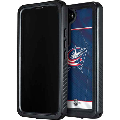 NHL Columbus Blue Jackets Jersey Galaxy S23 Plus Waterproof Case