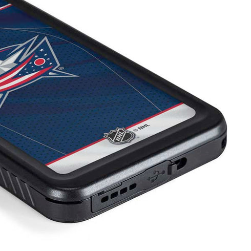 NHL Columbus Blue Jackets Jersey Galaxy S23 Plus Waterproof Case