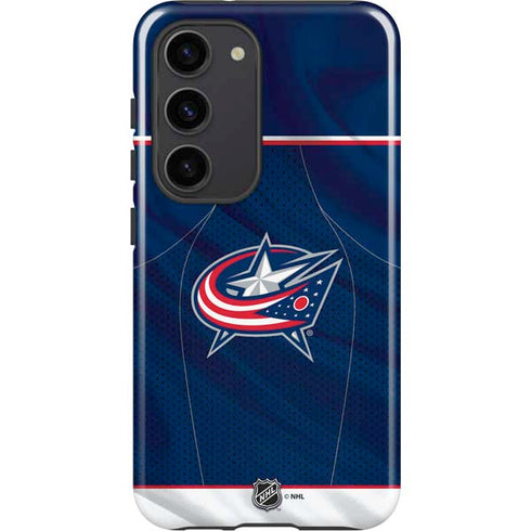 NHL Columbus Blue Jackets Jersey Galaxy S23 Pro Case