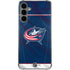 NHL Columbus Blue Jackets Jersey Galaxy S24 Plus Clear Case
