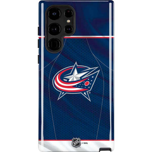 NHL Columbus Blue Jackets Jersey Galaxy S24 Ultra Impact Case