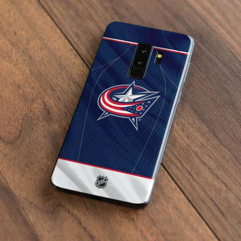 NHL Columbus Blue Jackets Jersey Galaxy S9 Plus Skin