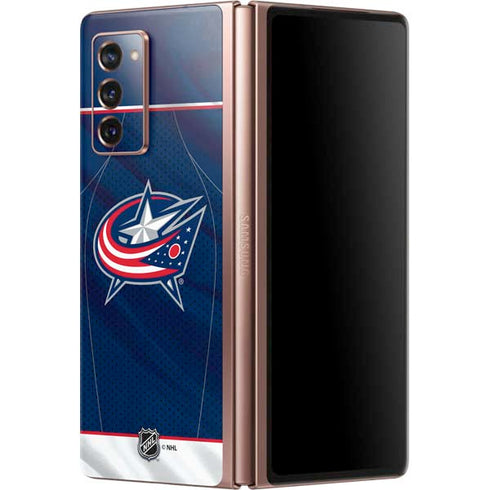 NHL Columbus Blue Jackets Jersey Galaxy Z Fold2 5G Skin
