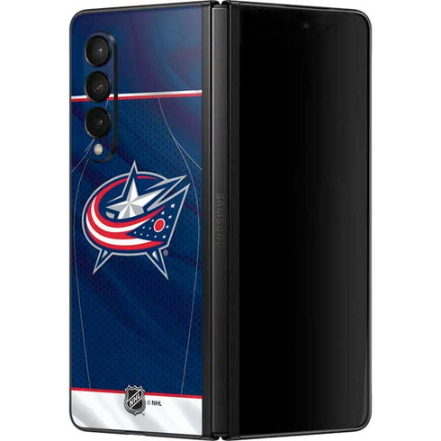 NHL Columbus Blue Jackets Jersey Galaxy Z Fold3 5G Skin