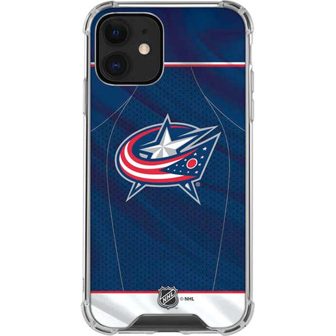 NHL Columbus Blue Jackets Jersey iPhone 12 Clear Case