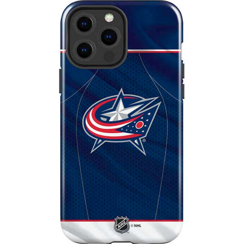 NHL Columbus Blue Jackets Jersey iPhone 13 Pro Max Impact Case