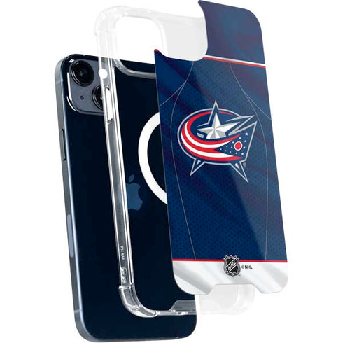NHL Columbus Blue Jackets Jersey iPhone 15 Plus MagSafe Case