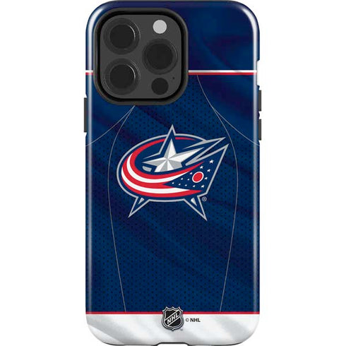 NHL Columbus Blue Jackets Jersey iPhone 15 Pro Impact Case
