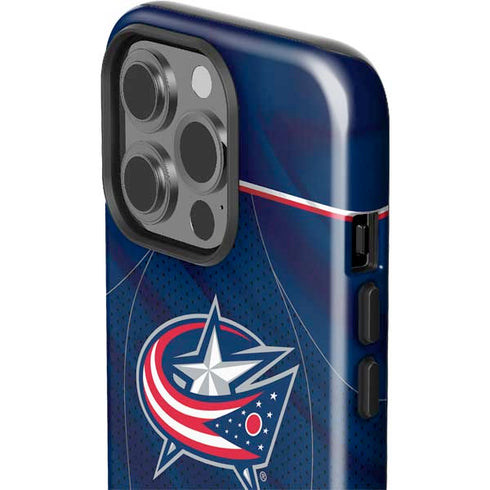 NHL Columbus Blue Jackets Jersey iPhone 14 Pro Impact Case