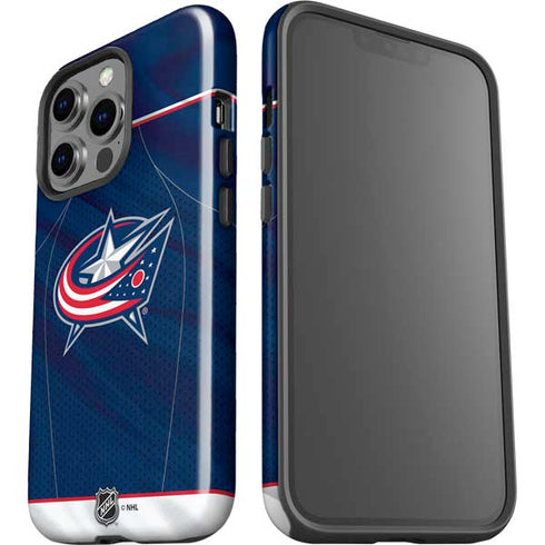 NHL Columbus Blue Jackets Jersey iPhone 15 Pro Impact Case