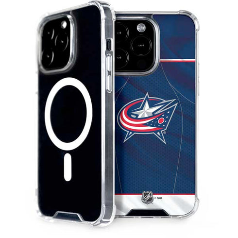 NHL Columbus Blue Jackets Jersey iPhone 14 Pro MagSafe Case