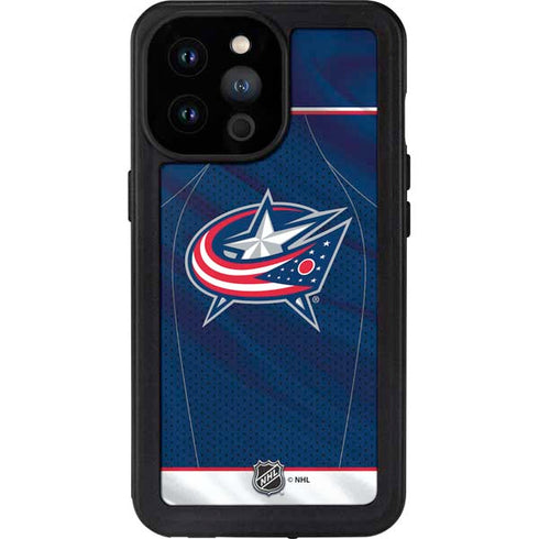 NHL Columbus Blue Jackets Jersey iPhone 14 Pro Max Waterproof Case