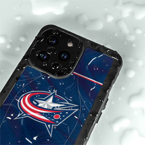 NHL Columbus Blue Jackets Jersey iPhone 14 Pro Max Waterproof Case