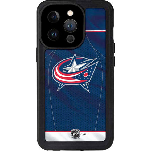 NHL Columbus Blue Jackets Jersey iPhone 14 Pro Waterproof Case