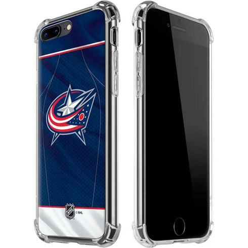 NHL Columbus Blue Jackets Jersey iPhone 7/8 Plus Clear Case