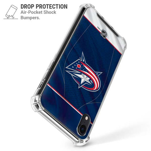 NHL Columbus Blue Jackets Jersey iPhone XR Clear Case