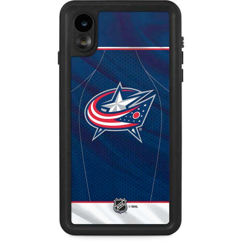NHL Columbus Blue Jackets Jersey iPhone XR Waterproof Case