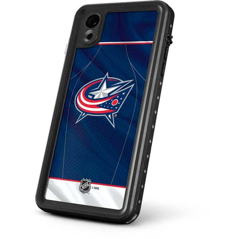 NHL Columbus Blue Jackets Jersey iPhone XR Waterproof Case