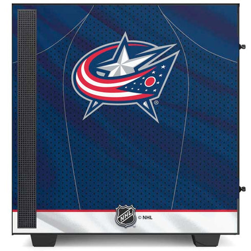 NHL Columbus Blue Jackets Jersey NZXT H510 Compact ATX Mid-Tower Case Skin