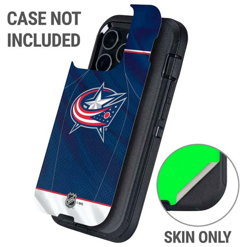 NHL Columbus Blue Jackets Jersey Otterbox Defender iPhone Skin