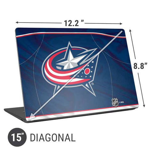 NHL Columbus Blue Jackets Jersey Universal Laptop 15in (12.2 x 8.8in) Skin