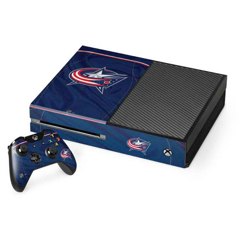 NHL Columbus Blue Jackets Jersey Xbox One Console and Controller Bundle Skin
