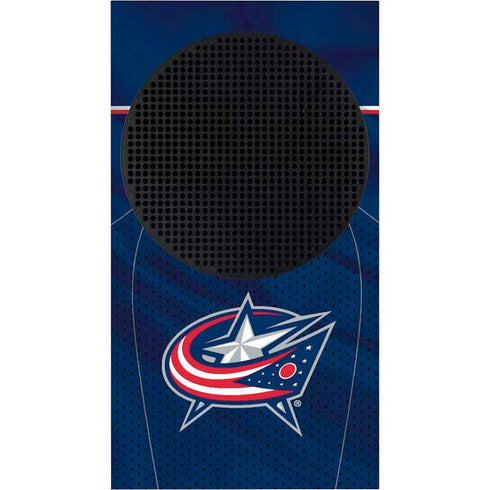 NHL Columbus Blue Jackets Jersey Xbox Series S Console Skin